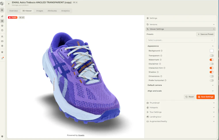 Voxelo 3.0 - 手机视频一小时生成照片级真实3D模型与JSON-LD数据 产品图片 2