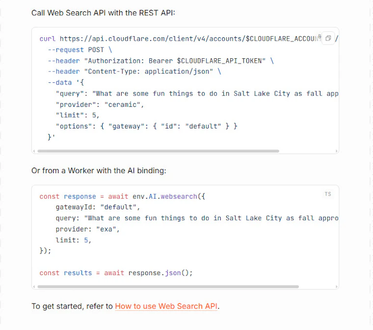 Web Search API - 让 AI 智能体实时获取互联网数据 产品图片 2