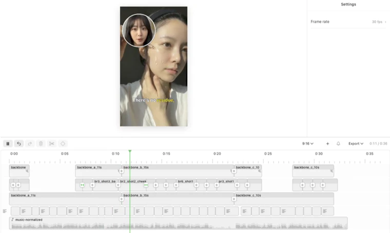 Woven Video - 通过聊天指令编辑任意视频，支持原生 Mac 时间轴操作 产品图片 2