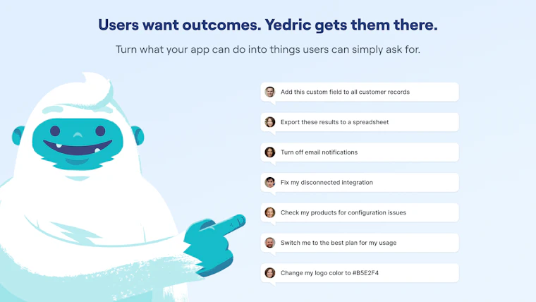 Yedric.ai - 让用户用自然语言掌控你的SaaS产品 产品图片 2