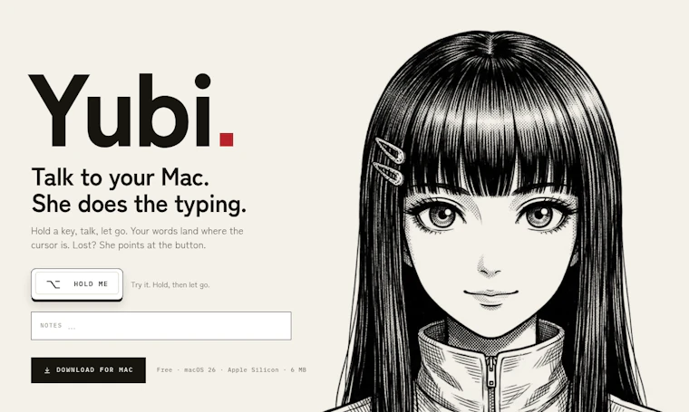 Yubi - 与你的Mac对话，让Yubi替你打字 产品图片 3